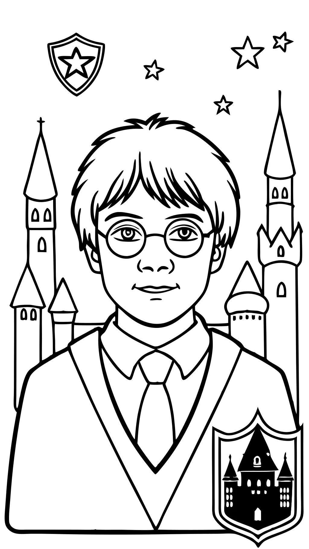 coloriages imprimables de Harry Potter